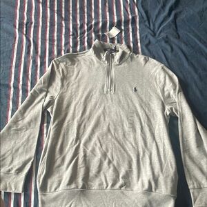 Polo Ralph Lauren Gray Quarter-Zip Pullover